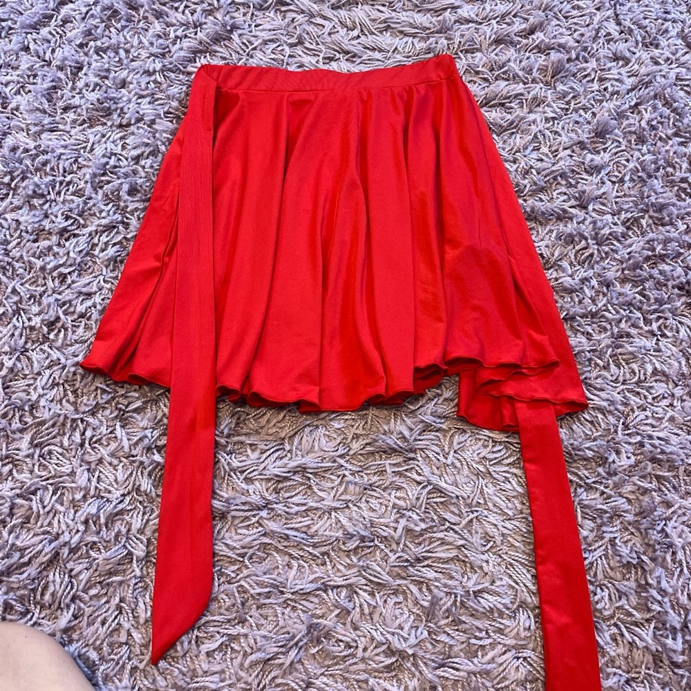 Elegant Red Women's Skirt